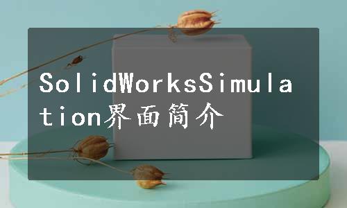 SolidWorksSimulation界面简介