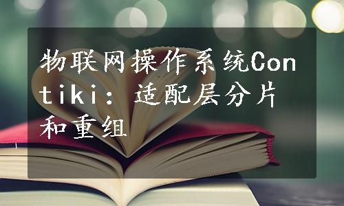 物联网操作系统Contiki：适配层分片和重组