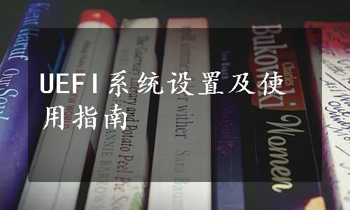 UEFI系统设置及使用指南