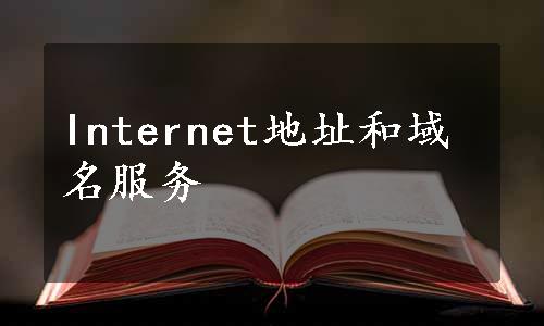 Internet地址和域名服务