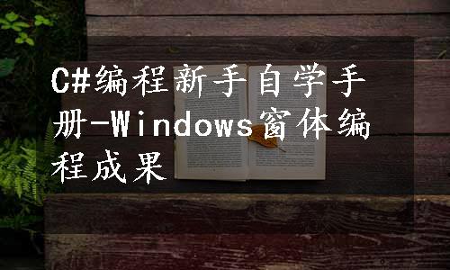 C#编程新手自学手册-Windows窗体编程成果