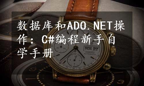 数据库和ADO.NET操作：C#编程新手自学手册