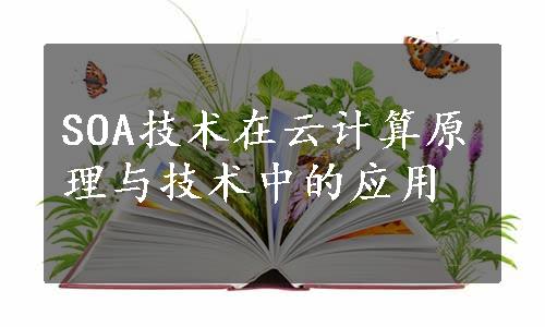 SOA技术在云计算原理与技术中的应用