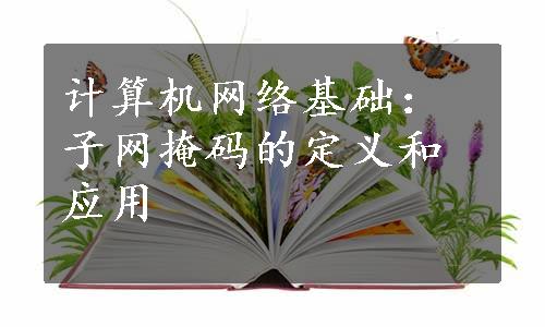 计算机网络基础：子网掩码的定义和应用