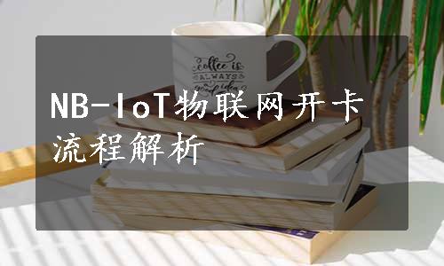 NB-IoT物联网开卡流程解析