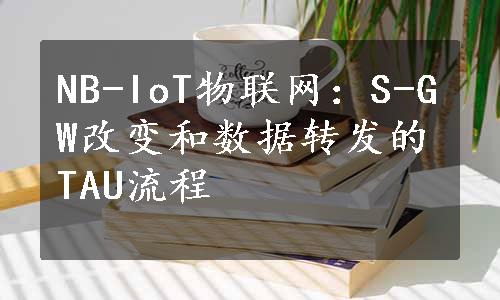 NB-IoT物联网：S-GW改变和数据转发的TAU流程