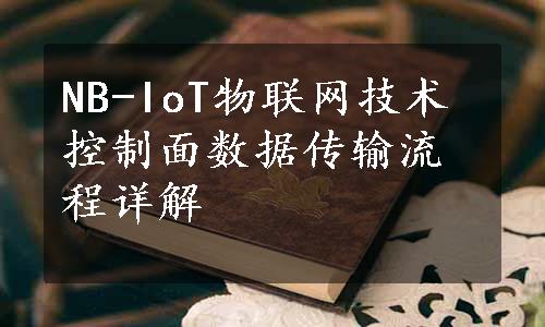 NB-IoT物联网技术控制面数据传输流程详解