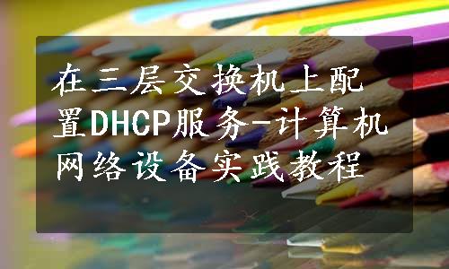 在三层交换机上配置DHCP服务-计算机网络设备实践教程