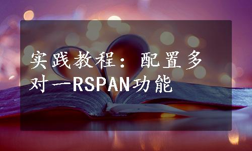 实践教程：配置多对一RSPAN功能