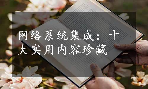 网络系统集成：十大实用内容珍藏