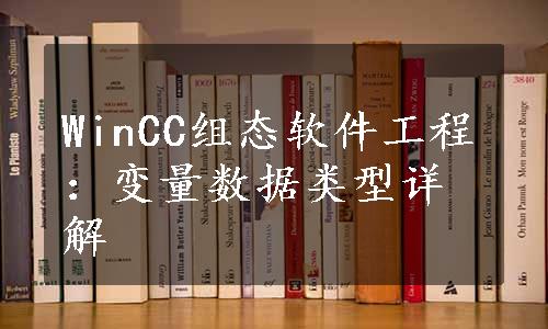 WinCC组态软件工程：变量数据类型详解