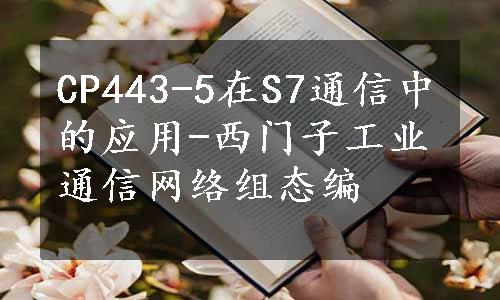 CP443-5在S7通信中的应用-西门子工业通信网络组态编