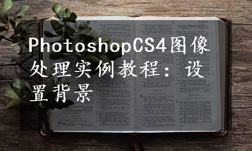 PhotoshopCS4图像处理实例教程：设置背景