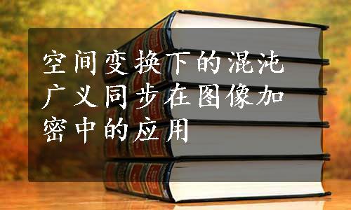 空间变换下的混沌广义同步在图像加密中的应用