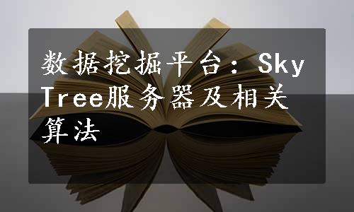 数据挖掘平台：SkyTree服务器及相关算法