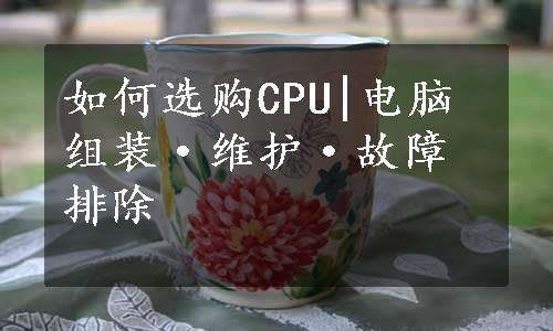 如何选购CPU|电脑组装·维护·故障排除