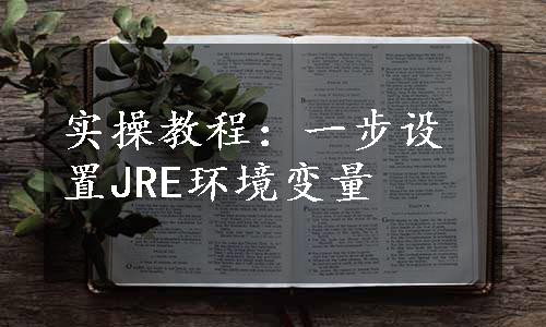 实操教程：一步设置JRE环境变量