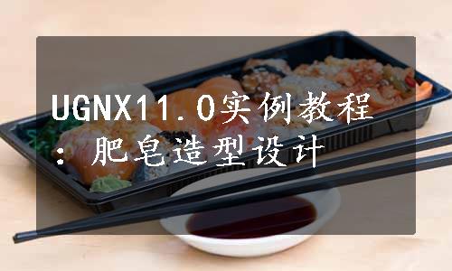 UGNX11.0实例教程：肥皂造型设计