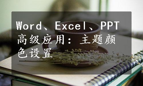 Word、Excel、PPT高级应用：主题颜色设置