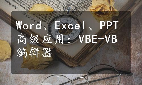 Word、Excel、PPT高级应用：VBE-VB编辑器