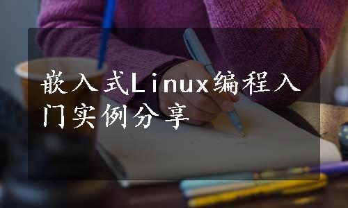 嵌入式Linux编程入门实例分享