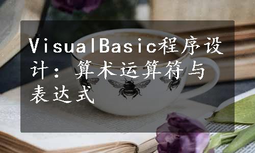 VisualBasic程序设计：算术运算符与表达式