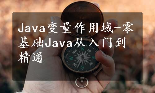 Java变量作用域-零基础Java从入门到精通