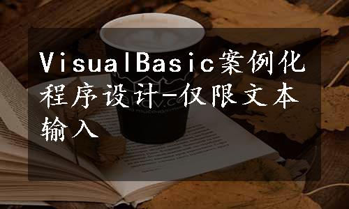 VisualBasic案例化程序设计-仅限文本输入