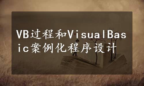 VB过程和VisualBasic案例化程序设计