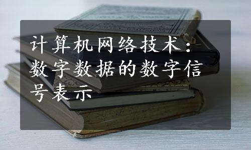 计算机网络技术：数字数据的数字信号表示