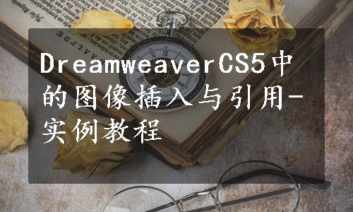 DreamweaverCS5中的图像插入与引用-实例教程