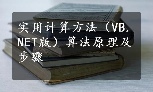 实用计算方法（VB.NET版）算法原理及步骤