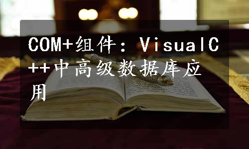 COM+组件：VisualC++中高级数据库应用