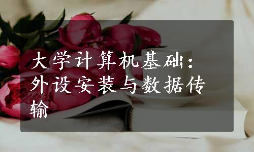 大学计算机基础：外设安装与数据传输