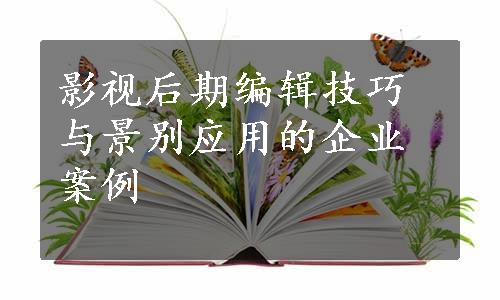 影视后期编辑技巧与景别应用的企业案例