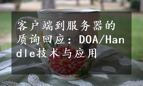 客户端到服务器的质询回应：DOA/Handle技术与应用