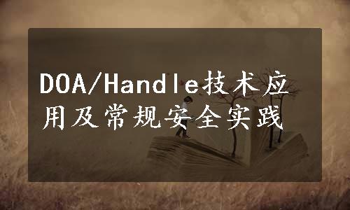 DOA/Handle技术应用及常规安全实践