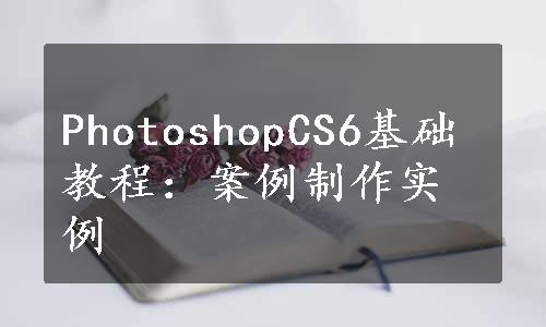 PhotoshopCS6基础教程：案例制作实例