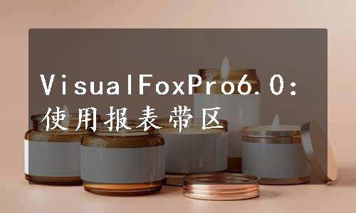 VisualFoxPro6.0：使用报表带区