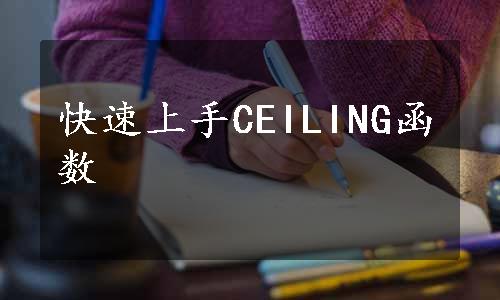 快速上手CEILING函数