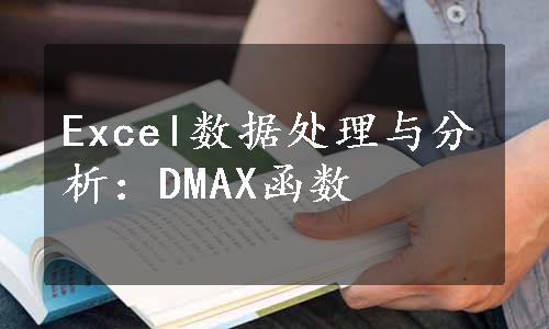 Excel数据处理与分析：DMAX函数