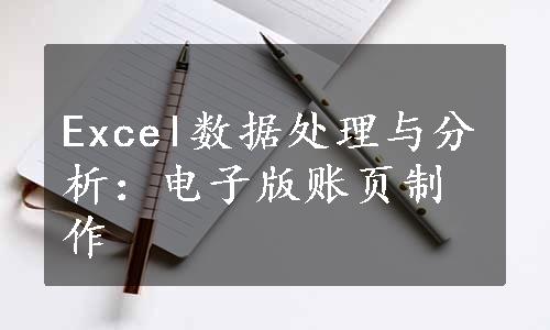 Excel数据处理与分析：电子版账页制作