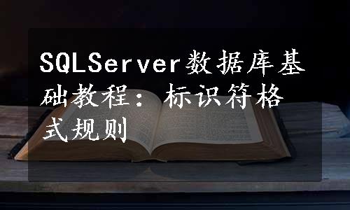 SQLServer数据库基础教程：标识符格式规则