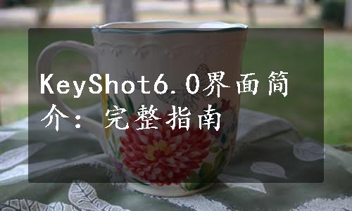 KeyShot6.0界面简介：完整指南