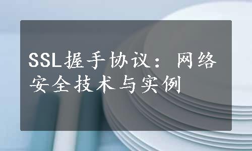 SSL握手协议：网络安全技术与实例