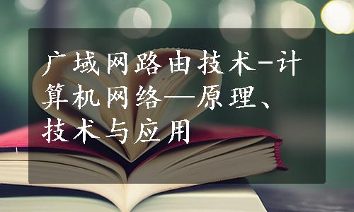 广域网路由技术-计算机网络—原理、技术与应用