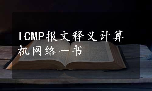 ICMP报文释义计算机网络一书