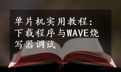 单片机实用教程：下载程序与WAVE烧写器调试