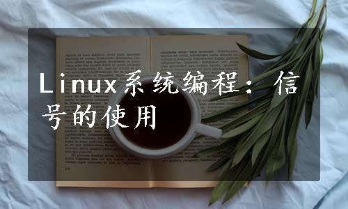 Linux系统编程：信号的使用