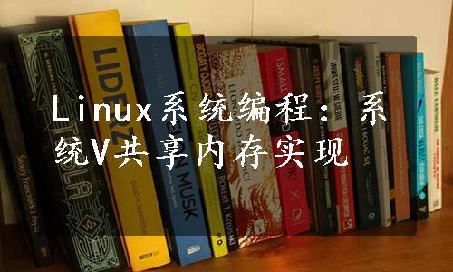 Linux系统编程：系统V共享内存实现